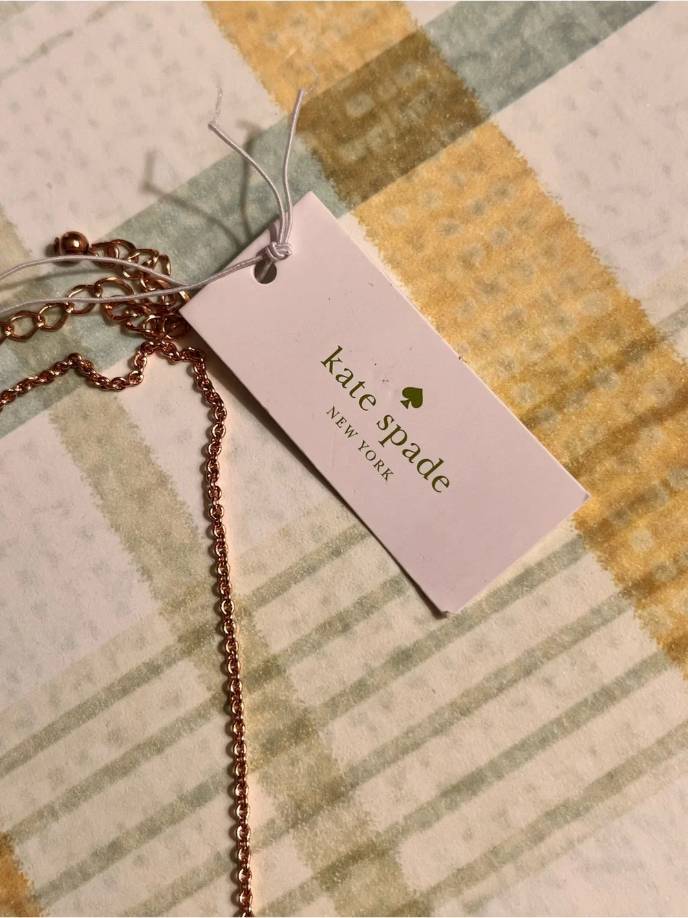 Kate Spade New York Spot the Spade Rose Gold pendant necklace Brand New